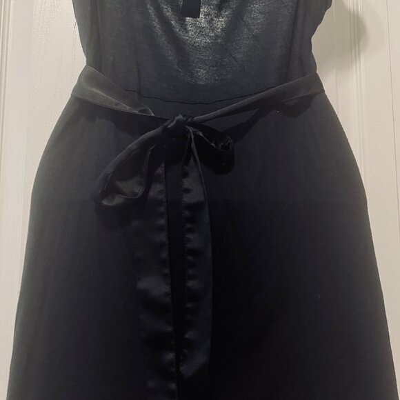 Merona-Women's Size Large-Sleeveless Lace/Pleated Front Long Belted Top-Casual - Picture 11 of 16